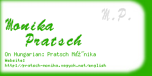 monika pratsch business card